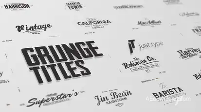 Just Type | Grunge Titles Titles template preview