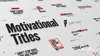Just Type | Motivational Titles Titles template preview