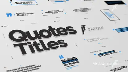 Just Type | Quote Titles Titles template preview