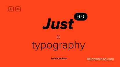 Just Typography 6.0 Titles template preview
