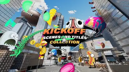 Kickoff Scenes and Titles Collection Openers template preview