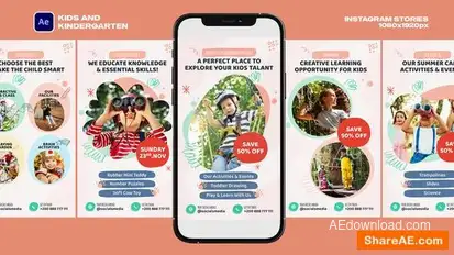 Kids And Kindergarten Openers template preview