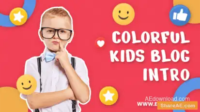 Kids Blog Intro Openers template preview