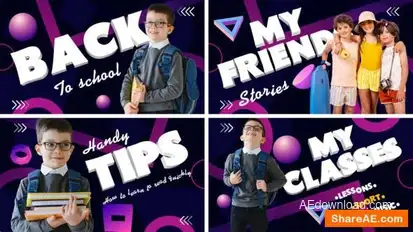 Kids Blog Intro Openers template preview