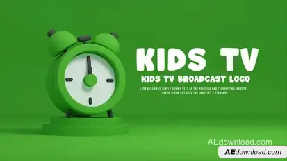 Kids Clock Logo Logo Stings template preview