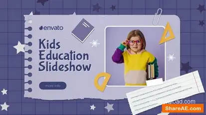 Kids Education Slideshow Openers template preview