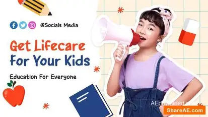 Kids Education Study Promo Openers template preview