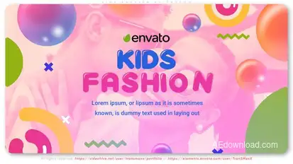 Kids Fashion Slideshow Openers template preview