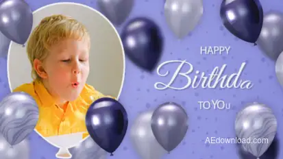 Kids Happy Birthday Video Displays template preview