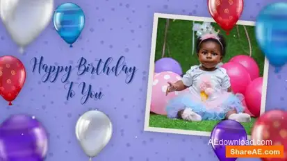 Kids Happy Birthday Intro Openers template preview