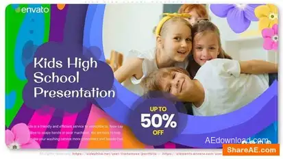 Kids High School Presentation Openers template preview