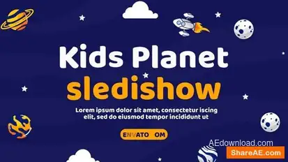 Kids Planet Slideshow Openers template preview