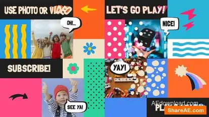 Kids Slideshow || After Effects Openers template preview