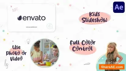 Kids Slideshow for After Effects Openers template preview