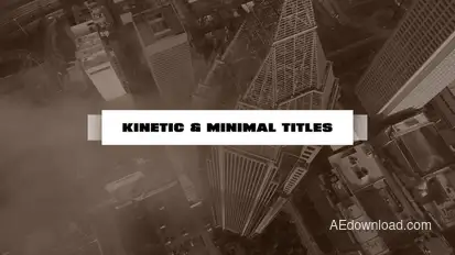 Kinetic and Minimal Titles Titles template preview