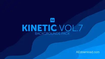 Kinetic Backgrounds 7 Elements template preview