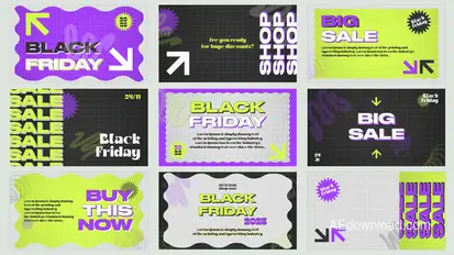 Kinetic Black Friday | AE Titles template preview
