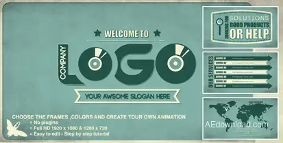 Kinetic Company Video Displays template preview