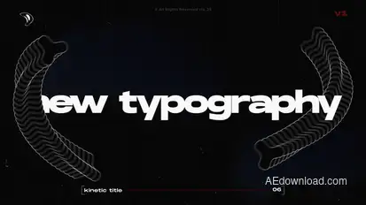 Kinetic Glitch Titles / AE Titles template preview