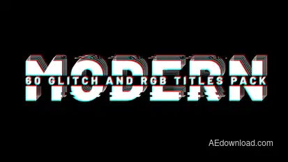 Kinetic Glitch Titles | Big Pack Titles template preview