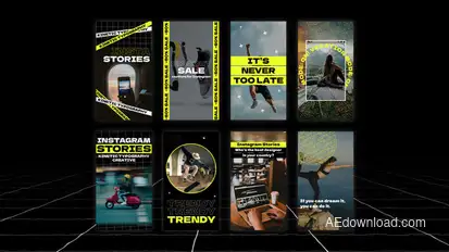 Kinetic Instagram Stories | AE Titles template preview