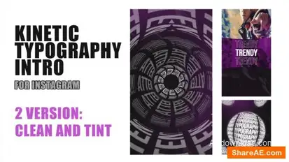 Kinetic Intro Instagram V2 | AE Openers template preview