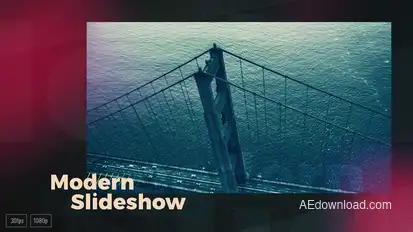 Kinetic Modern Slideshow Video Displays template preview