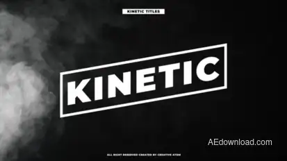 Kinetic Modern Titles Titles template preview
