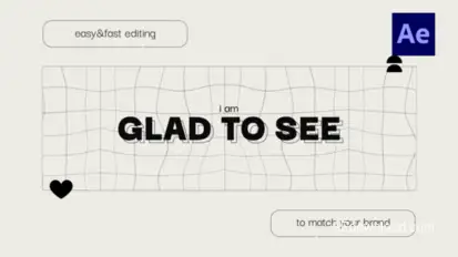 Kinetic Rhythm Titles Elements template preview