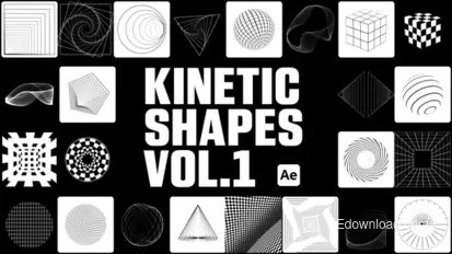 Kinetic Shapes 1 Elements template preview