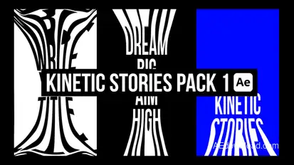 Kinetic Stories Pack 1 Titles template preview