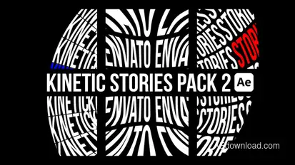 Kinetic Stories Pack 2 Titles template preview
