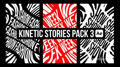 Kinetic Stories Pack 3 Titles template preview
