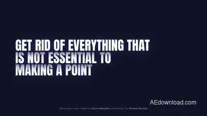 Kinetic Text Animation Titles template preview