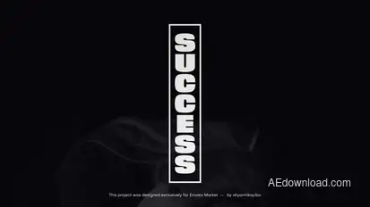 Kinetic Text Animation Titles template preview