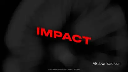 Kinetic Text Animation Titles template preview