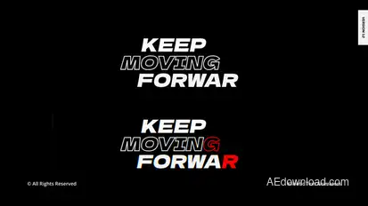 Kinetic Text Animators | AE Titles template preview