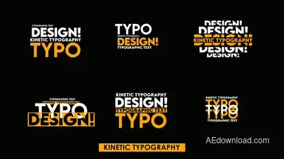 Kinetic Text Ver 3 Titles template preview