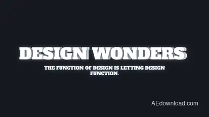 Kinetic Title Animation Titles template preview