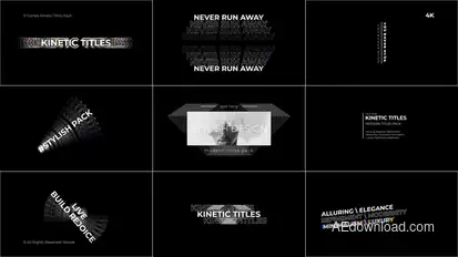 Kinetic Titles 2.0 | After Effects Titles template preview