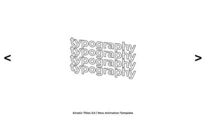 Kinetic Titles 3.0 | After Effects Titles template preview