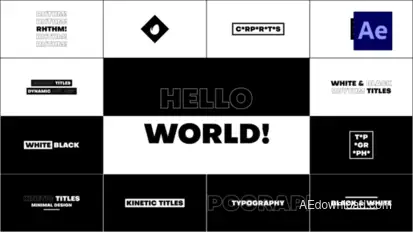 Kinetic Titles Titles template preview