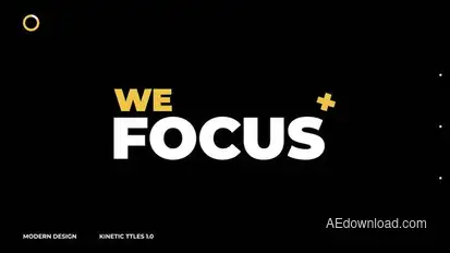 Kinetic Titles 4.0 | After Effects Titles template preview