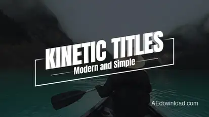 Kinetic Titles Titles template preview