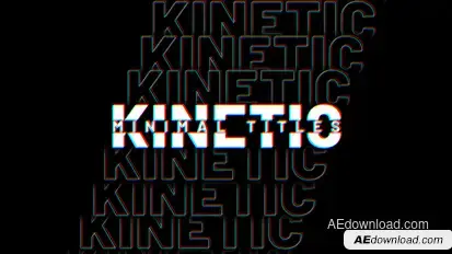 Kinetic Titles Titles template preview