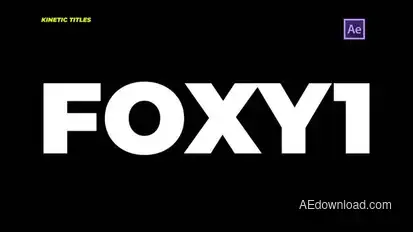 Kinetic Titles Titles template preview