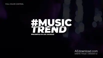 Kinetic Titles | After Effects Titles template preview