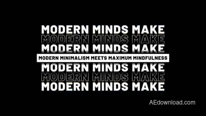 Kinetic Typography 0.2 | After Effects Titles template preview