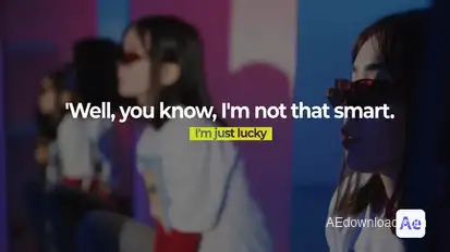 Kinetic Typography Titles template preview