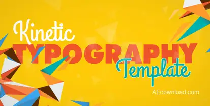 Kinetic Typography Titles template preview